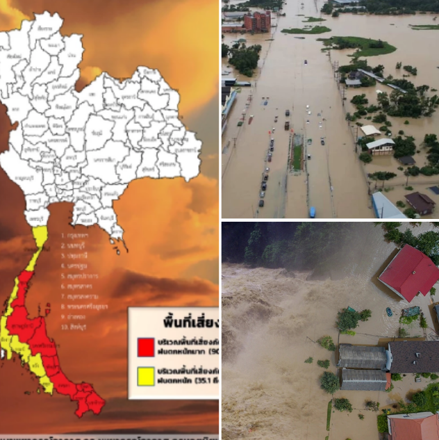 7 จังหวัดภาคใต้เจอฝนถล่ม ต้นเหตุเสี่ยงน้ำท่วมฉับพลัน–น้ำป่าไหลหลาก ขณะเดียวกันไทยตอนบนและใต้ตอนบนอุณหภูมิลดฮวบ