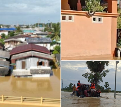 ปัตตานีท่วมสูง 2–3 เมตร ถนนหลายสายถูกตัดขาด ขาดแคลนน้ำดื่ม ชาวบ้านน้อยใจไร้อาสาช่วยเหมือนพื้นที่อื่น