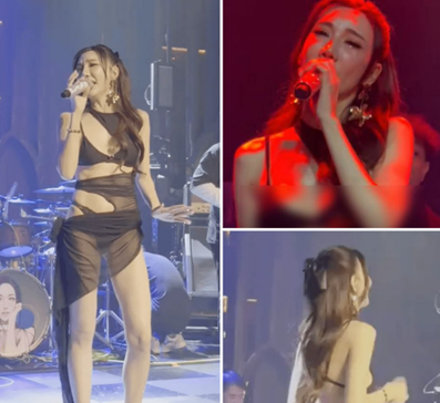 คลิปยอดดู 3 ล้าน! เบนซ์ พริกไทย ทำชาวเน็ตเสียงแตก ถกสนั่นชุดขึ้นร้องเพลงบนเวที