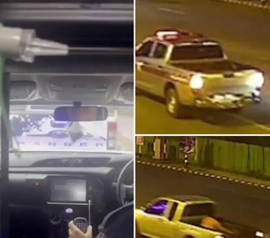 นาทีเป็นนาทีตาย! ตำรวจรีบเปิดสัญญาณไฟและนำทางรถกระบะฝ่าการจราจรติดขัด เพื่อพาผู้ป่วยหมดสติไปส่งโรงพยาบาลอย่างเร่งด่วน ช่วยให้ถึงมือแพทย์ทันเวลา.