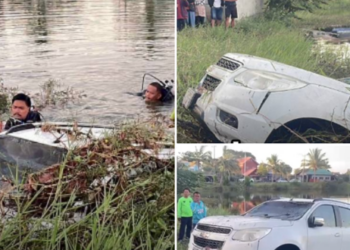 สลด! ทนายหนุ่มเสียชีวิตคารถหลังพุ่งตกสระน้ำลึกกว่า 4 เมตร กู้ภัยใช้เวลากว่า 2 ชั่วโมงกว่าจะนำร่างขึ้นมาได้